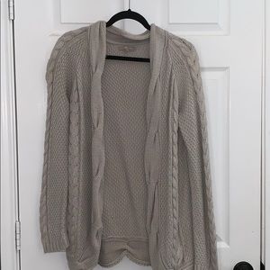 Tan knitted cardigan